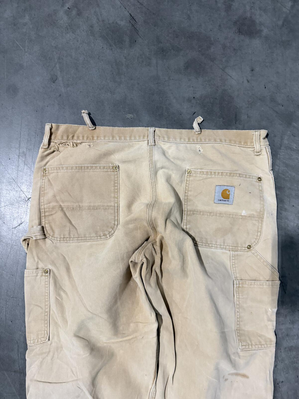 Carhartt B136 BRN Double Knee Carpenter Pants Size 40x25 Vintage