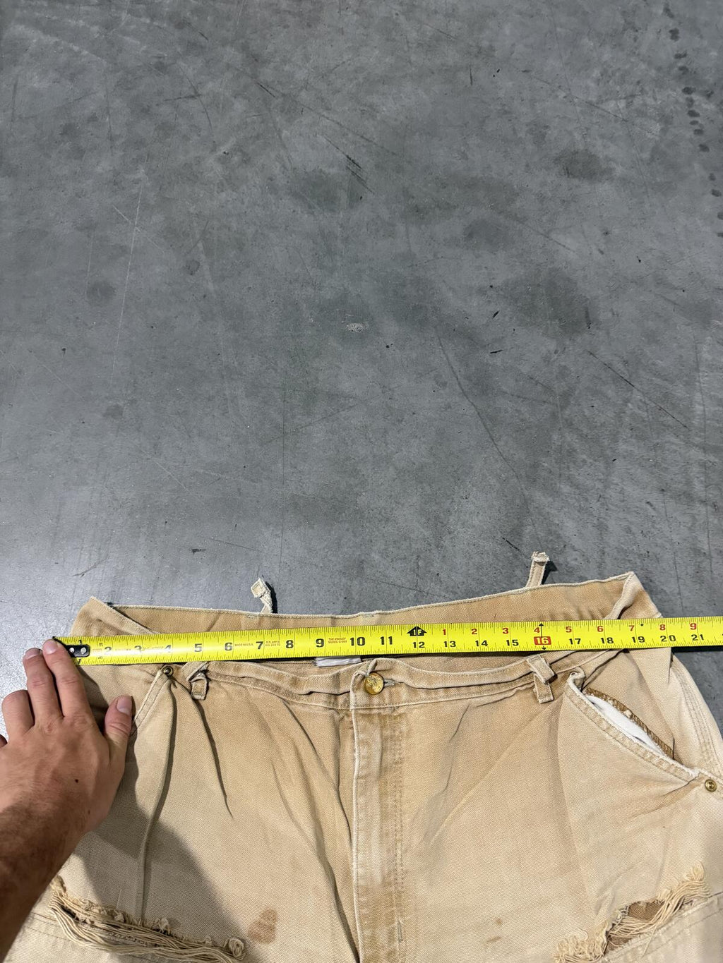 Carhartt B136 BRN Double Knee Carpenter Pants Size 40x25 Vintage