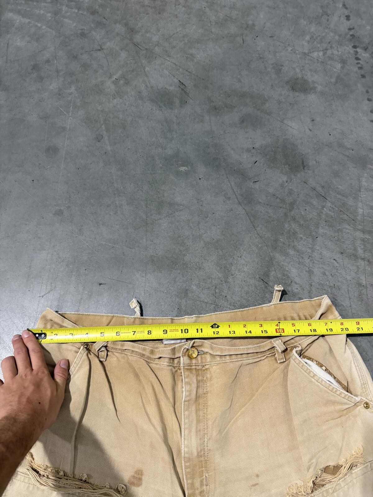 Carhartt B136 BRN Double Knee Carpenter Pants Size 40x25 Vintage
