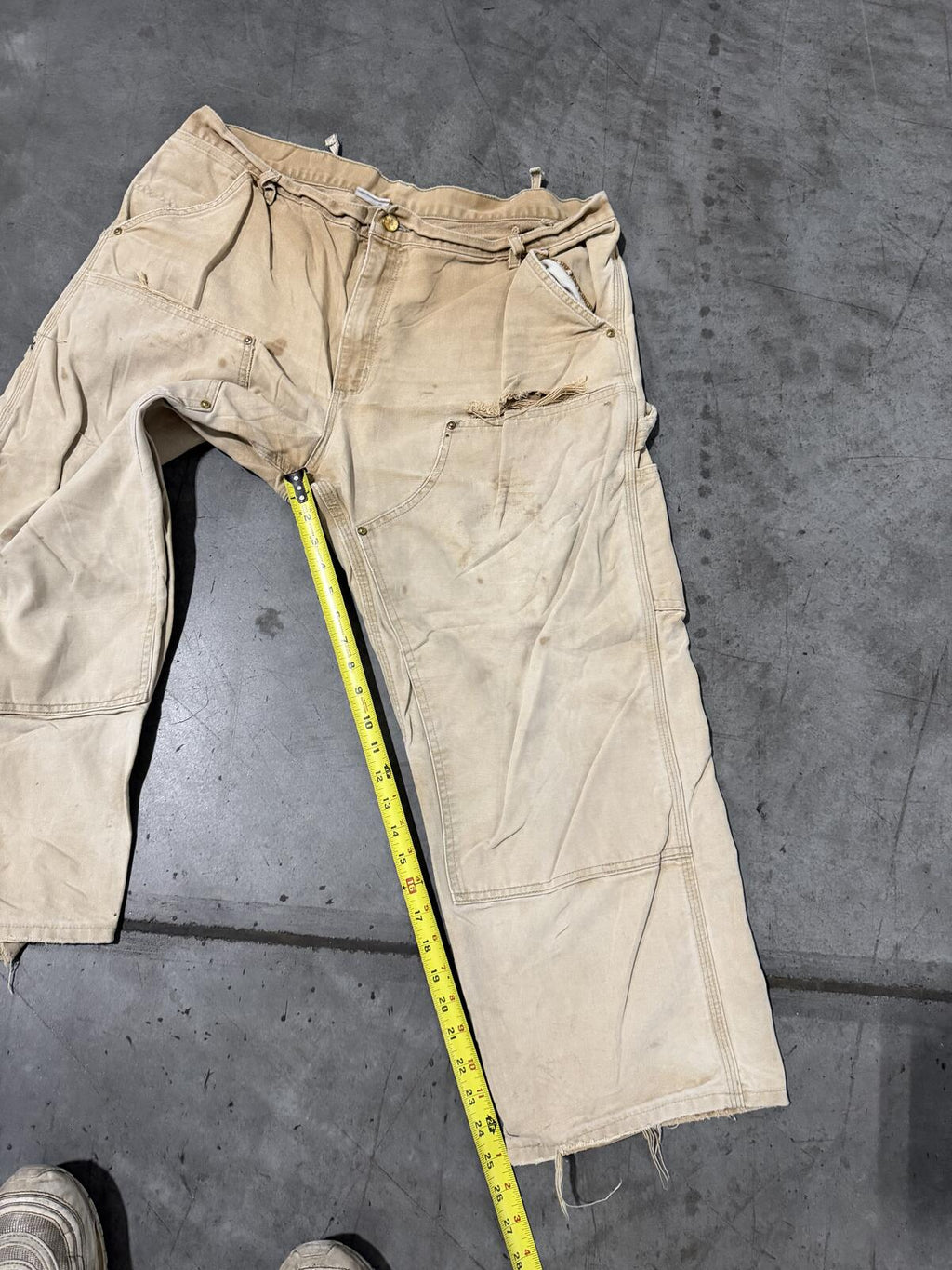 Carhartt B136 BRN Double Knee Carpenter Pants Size 40x25 Vintage