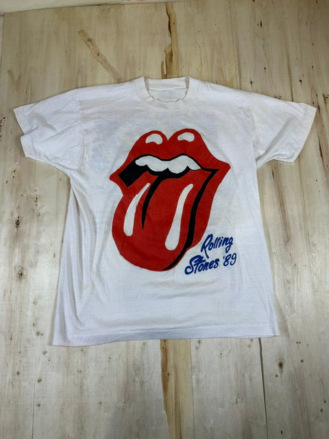 The Rolling Stones Vintage Shirt Steel Wheels Tour 1989 Single Stitch