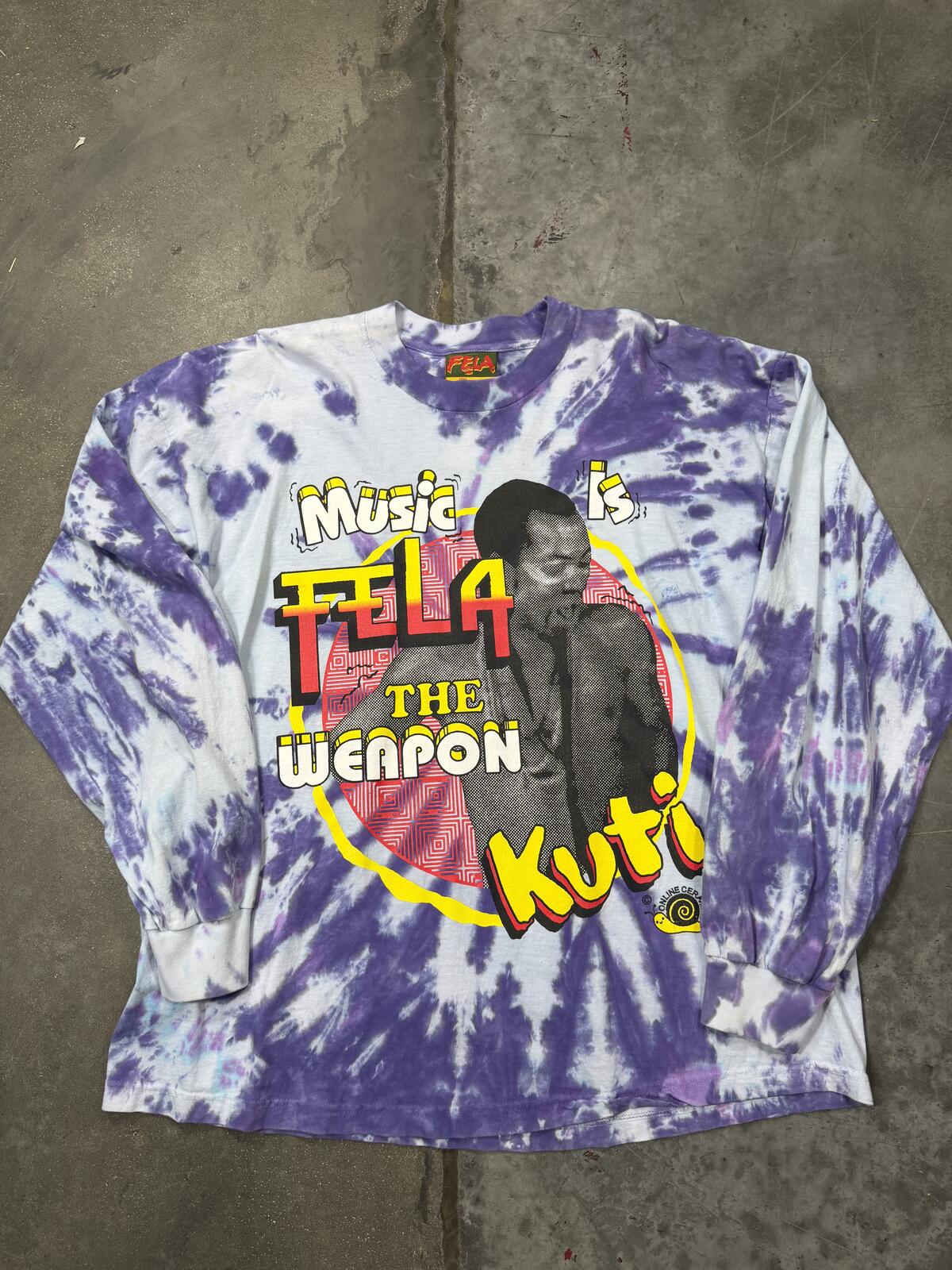 Music Is The Weapon Tie Dye Online Ceramics Vintage Shirt