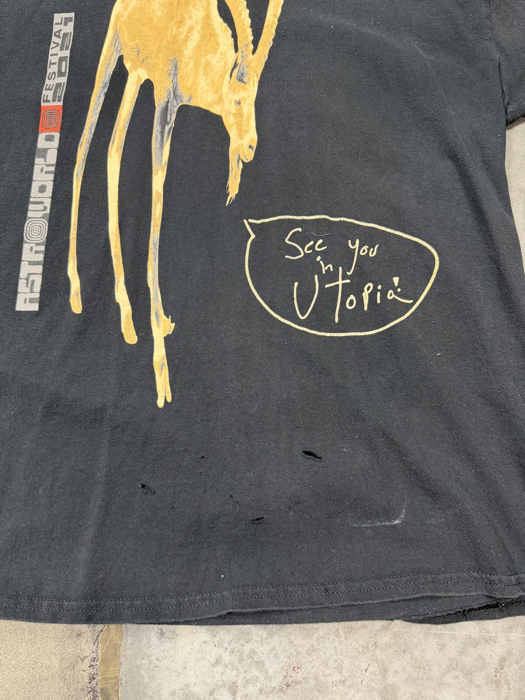 Travis Scott Astroworld Festival 2021 Concert Merch Goat Utopia Size Large