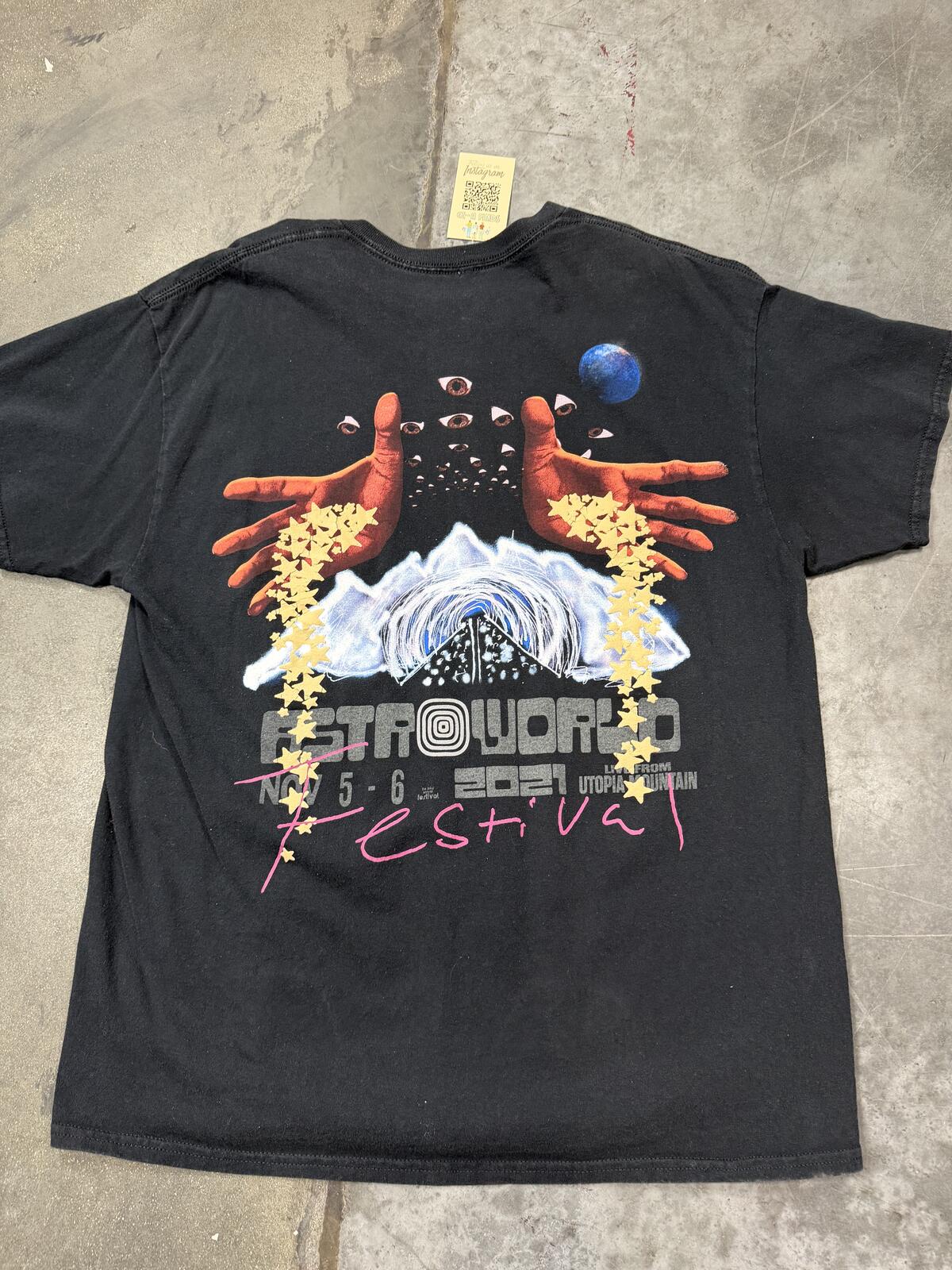 Travis Scott Astroworld Festival 2021 Concert Merch Goat Utopia Size Large
